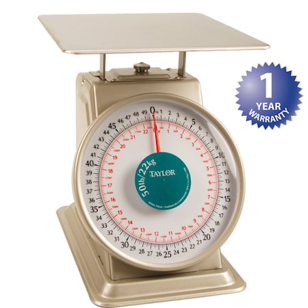 Taylor Scale, Mechanical , 50 Lb, Thd50 THD50